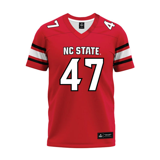 NC State - NCAA Football : Adrian Farrow - Red Premium Football Jersey-0