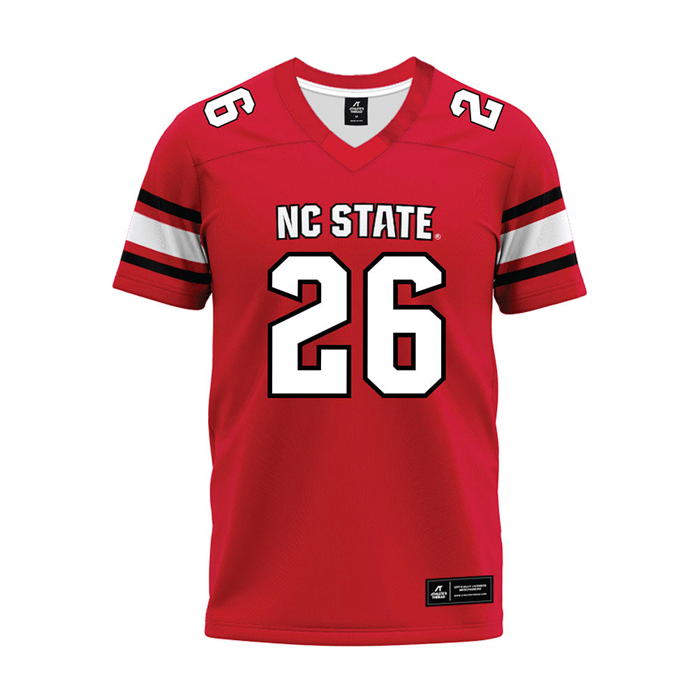 NC State - NCAA Football : Isiah Jones - Red Premium Football Jersey-0