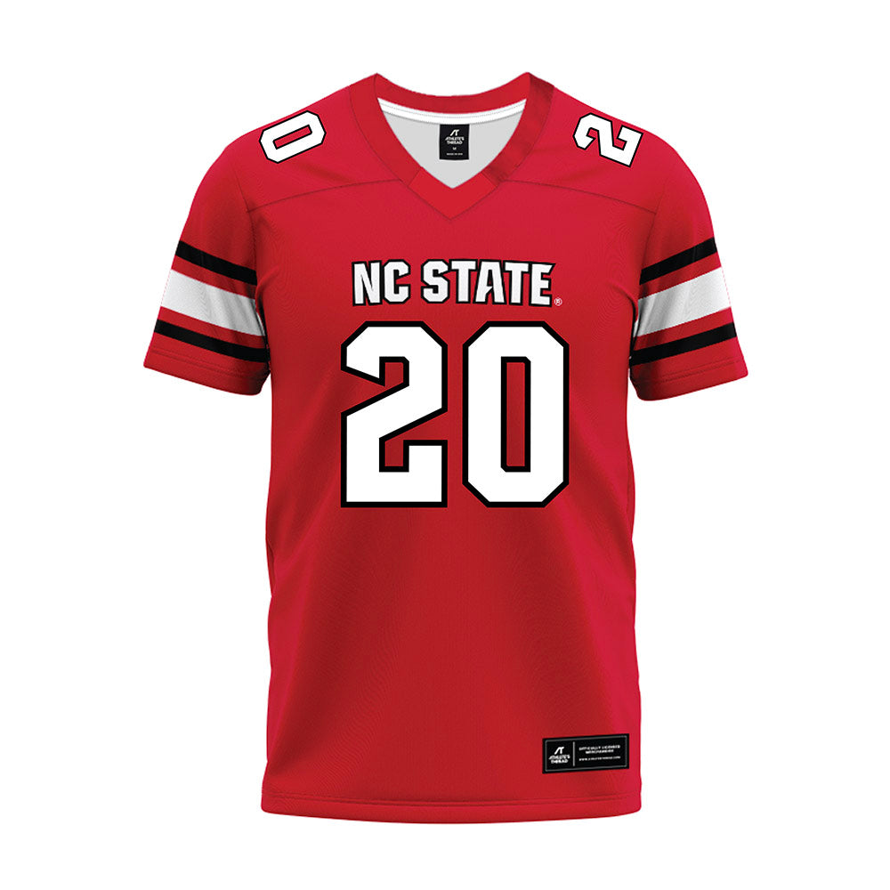 NC State - NCAA Football : Deandre Desinor - Red Premium Football Jersey-0