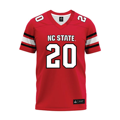 NC State - NCAA Football : Deandre Desinor - Red Premium Football Jersey-0