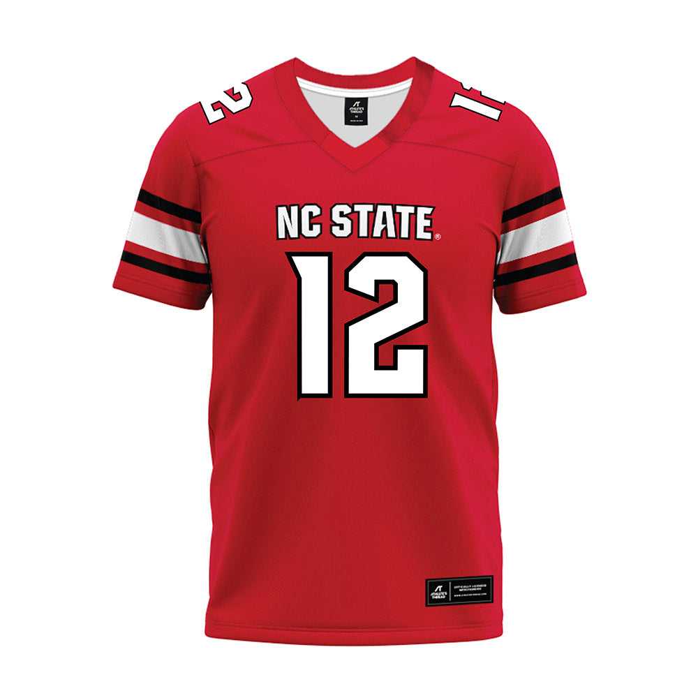 NC State - NCAA Football : teddy hoffmann - Red Premium Football Jersey-0