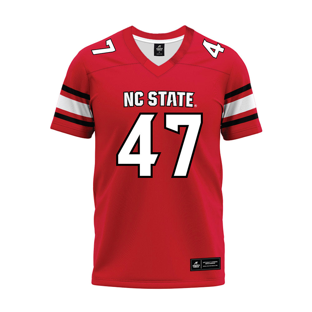 NC State - NCAA Football : Jackson Mastor - Red Premium Football Jersey-0