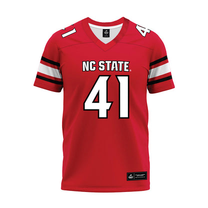 NC State - NCAA Football : Caden Gordon - Red Premium Football Jersey-0