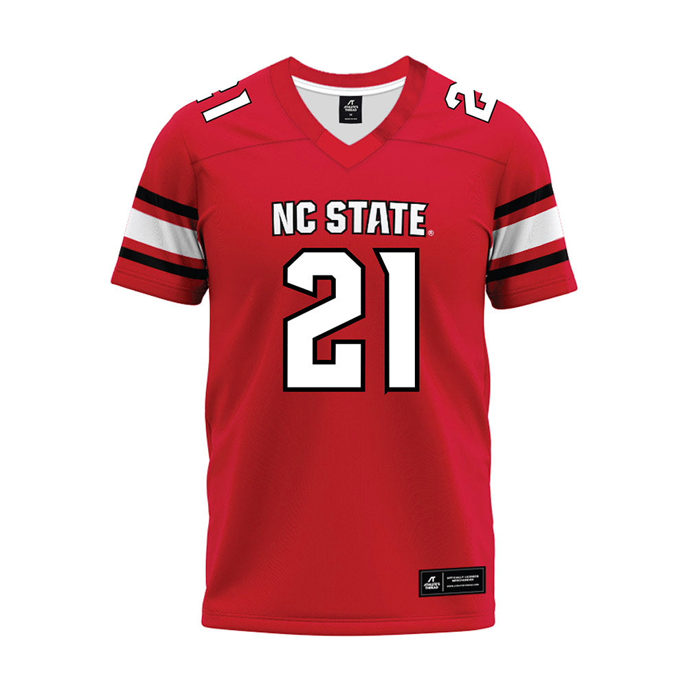 NC State - NCAA Football : Jamel Johnson - Red Premium Football Jersey-0