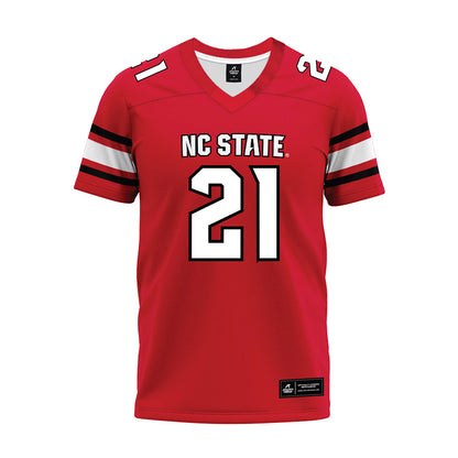 NC State - NCAA Football : Jamel Johnson - Red Premium Football Jersey-0