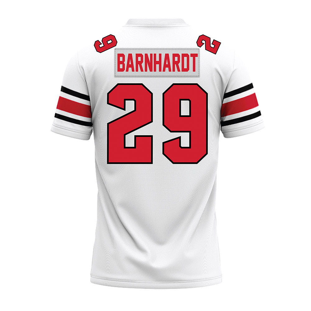 NC State - NCAA Football : Brody Barnhardt - White Premium Football Jersey-1