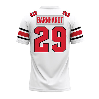 NC State - NCAA Football : Brody Barnhardt - White Premium Football Jersey-1
