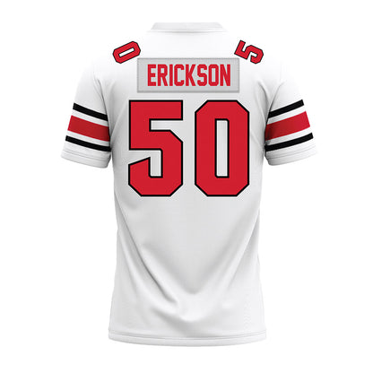 NC State - NCAA Football : Val Erickson - White Premium Football Jersey-1
