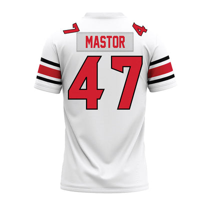 NC State - NCAA Football : Jackson Mastor - White Premium Football Jersey-1
