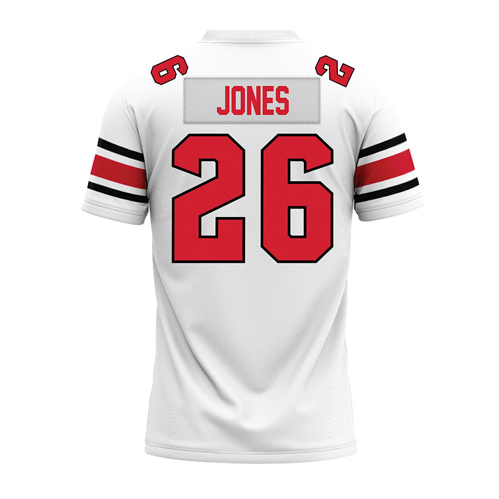 NC State - NCAA Football : Isiah Jones - White Premium Football Jersey-1