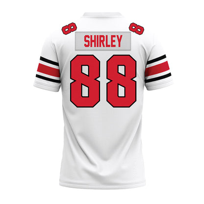 NC State - NCAA Football : Isaiah Shirley - White Premium Football Jersey-1