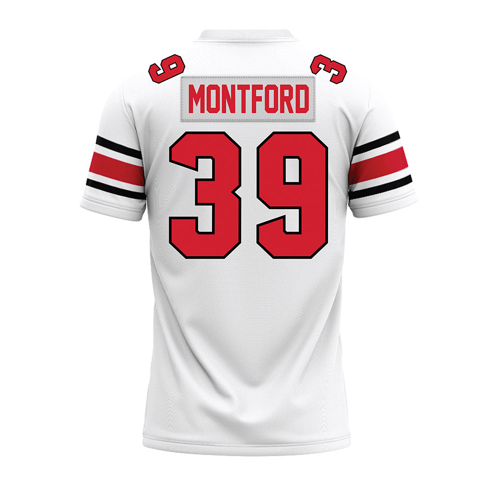 NC State - NCAA Football : Jamarion JJ Montford - White Premium Football Jersey-1