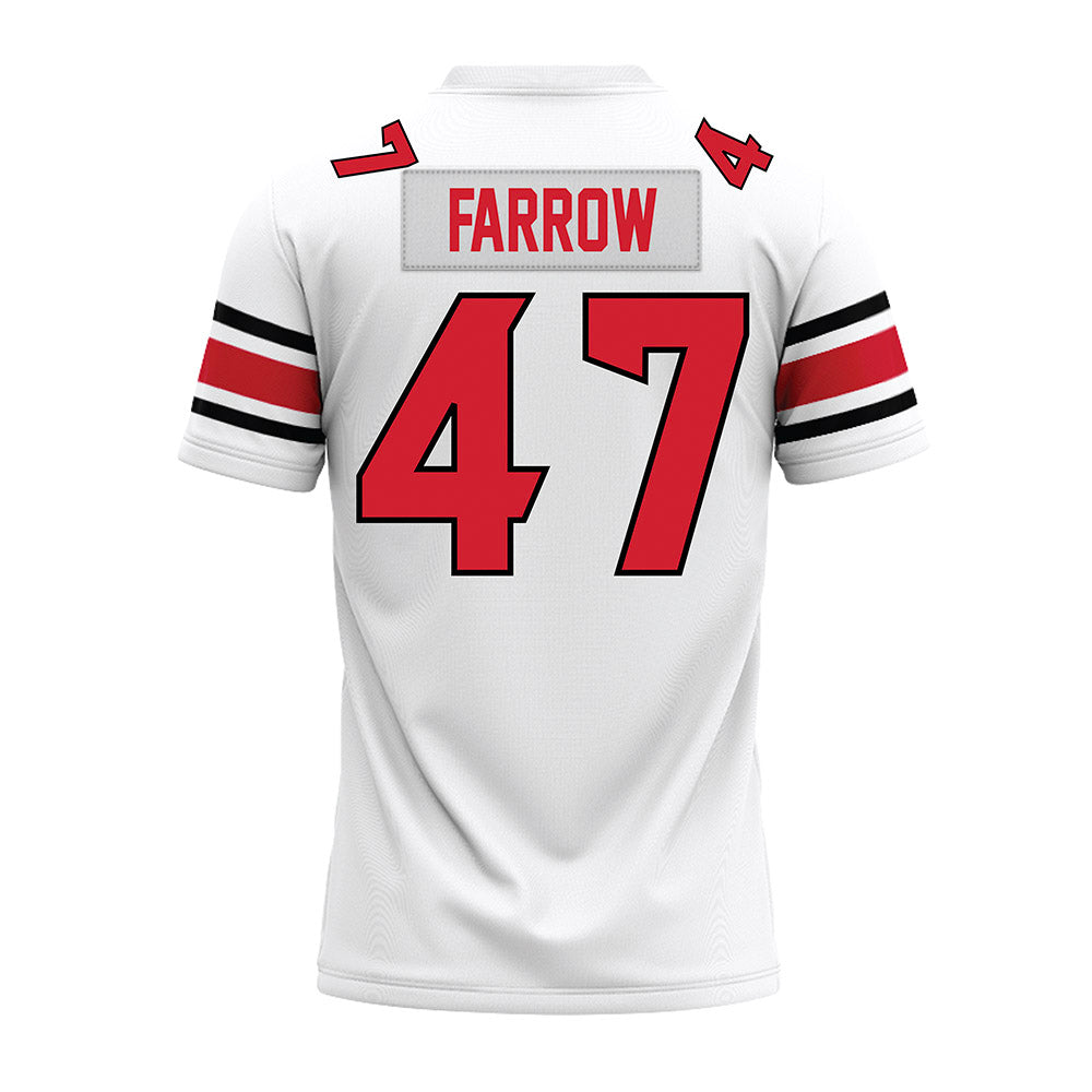 NC State - NCAA Football : Adrian Farrow - White Premium Football Jersey-1