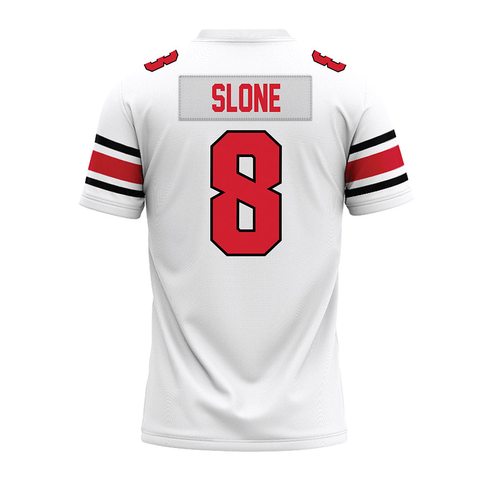 NC State - NCAA Football : Cian Slone - White Premium Football Jersey-1