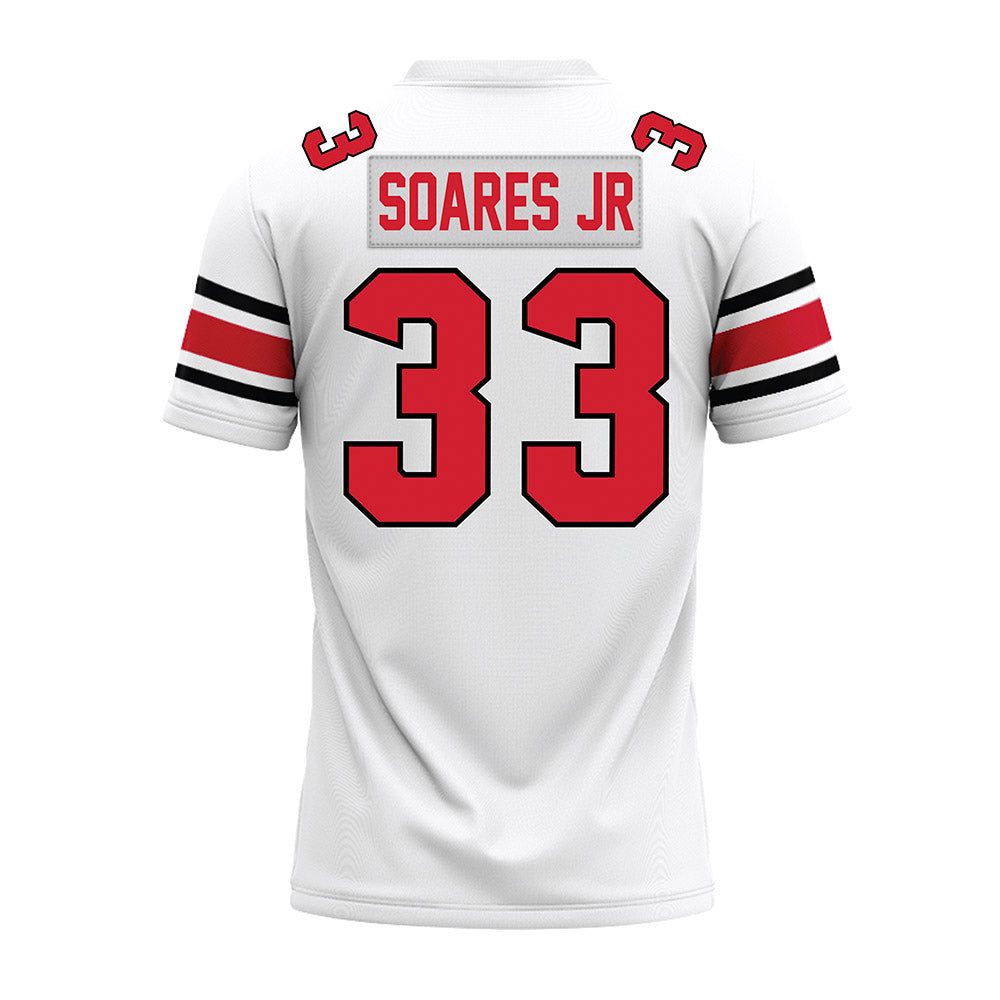 NC State - NCAA Football : Kenny Soares Jr - White Premium Football Jersey-1