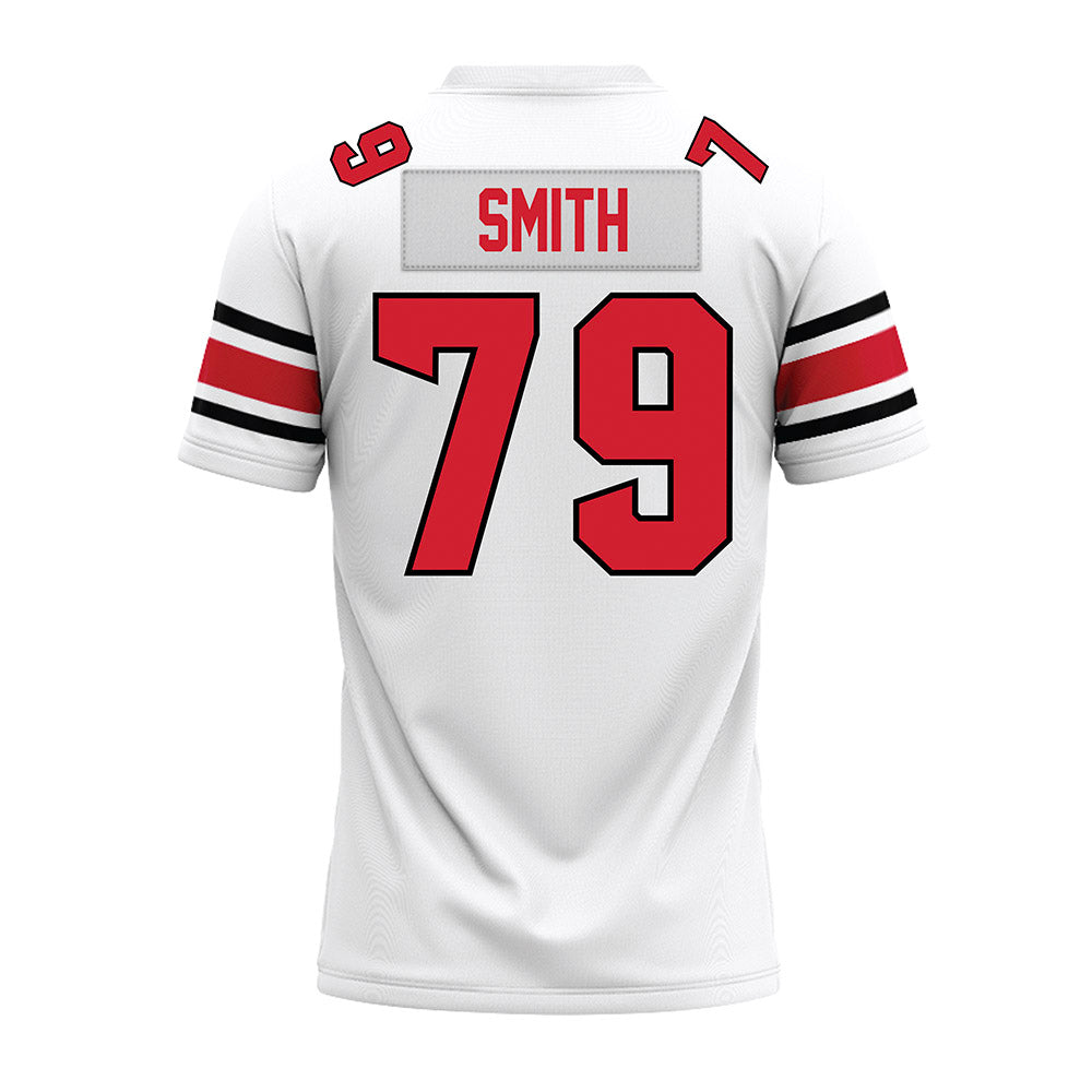NC State - NCAA Football : Kamen Smith - White Premium Football Jersey-1
