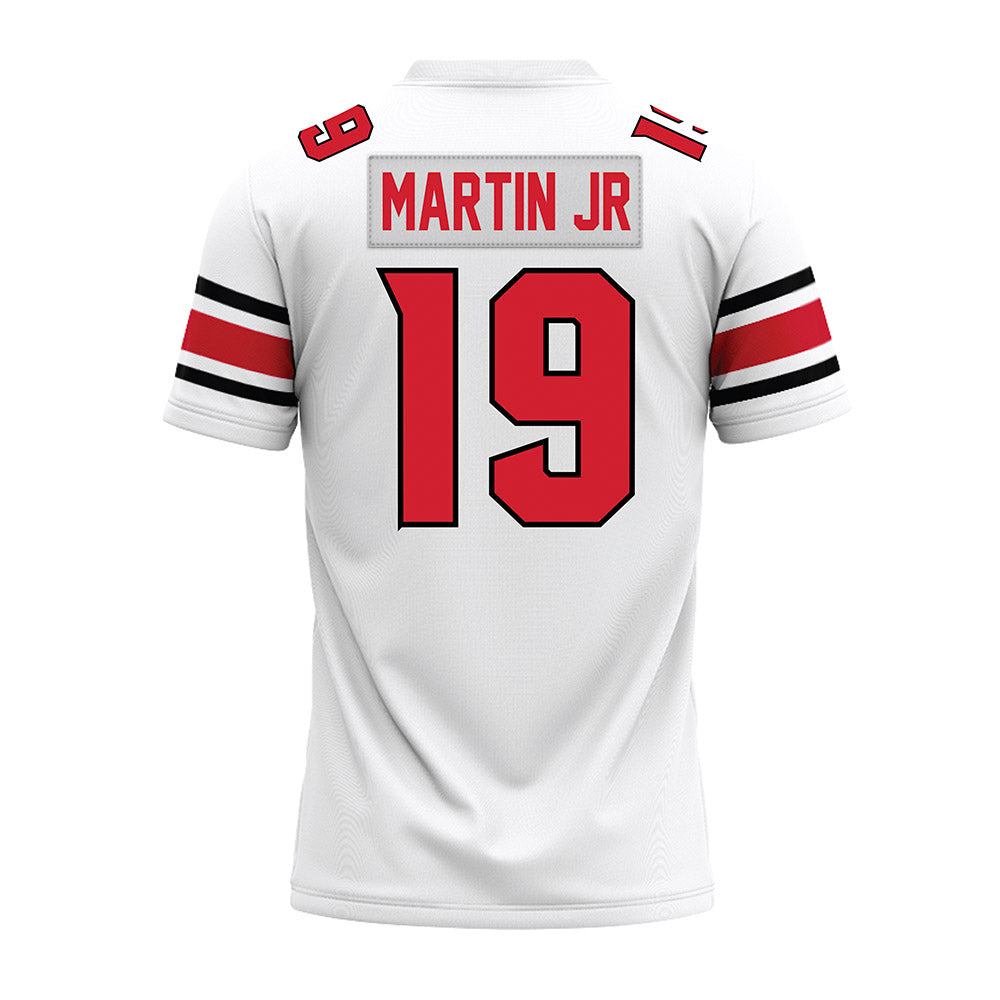 NC State - NCAA Football : KJ Martin Jr - White Premium Football Jersey-1