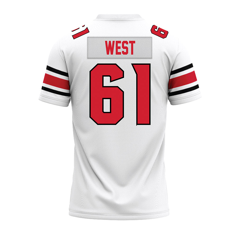 NC State - NCAA Football : Tyler West - White Premium Football Jersey-1