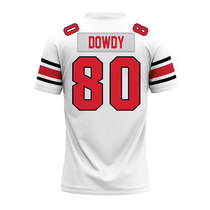 NC State - NCAA Football : Ethan Dowdy - White Premium Football Jersey-1