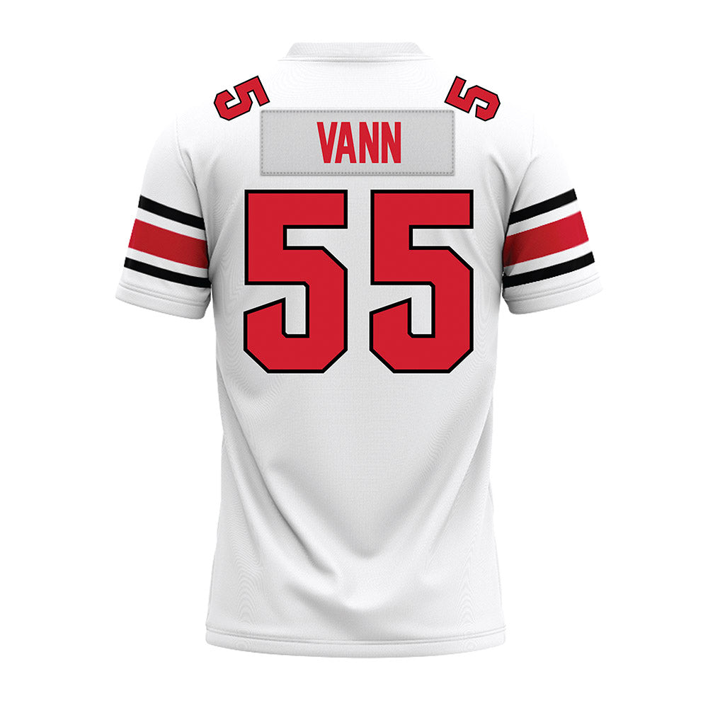 NC State - NCAA Football : Rylan Vann - White Premium Football Jersey-1