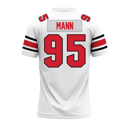 NC State - NCAA Football : Jake Mann - White Premium Football Jersey-1