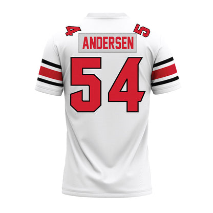 NC State - NCAA Football : Teague Andersen - White Premium Football Jersey-1