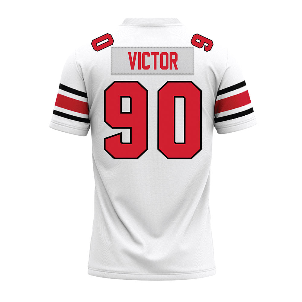 NC State - NCAA Football : Josiah Victor - White Premium Football Jersey-1