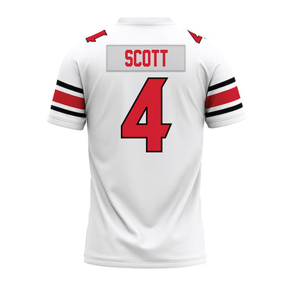 NC State - NCAA Football : Jayden Scott - White Premium Football Jersey-1