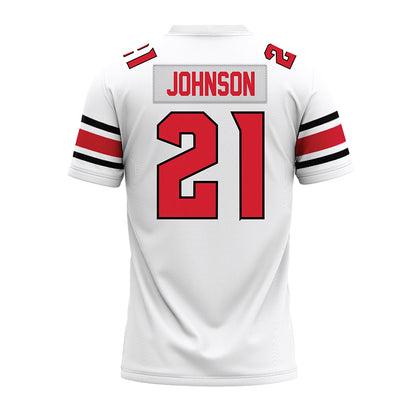 NC State - NCAA Football : Jamel Johnson - White Premium Football Jersey-1