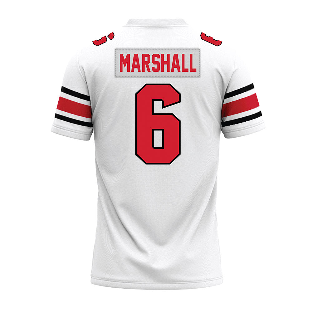 NC State - NCAA Football : Devon Marshall - White Premium Football Jersey-1