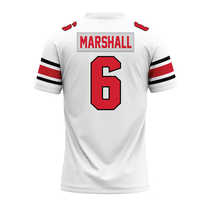 NC State - NCAA Football : Devon Marshall - White Premium Football Jersey-1