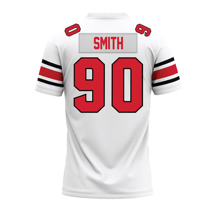 NC State - NCAA Football : Collin Smith - White Premium Football Jersey-1