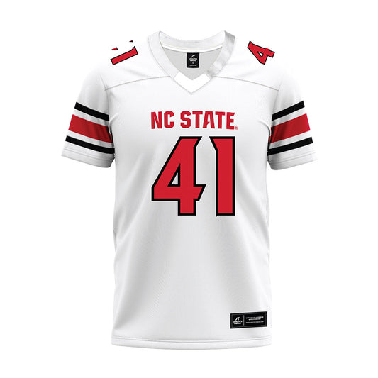 NC State - NCAA Football : AJ Richardson - White Premium Football Jersey-0