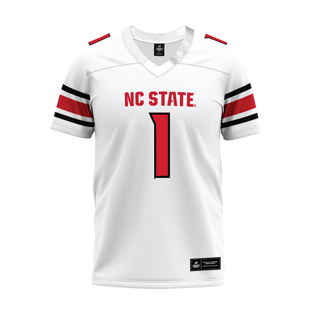 NC State - NCAA Football : Caden Fordham - White Premium Football Jersey-0