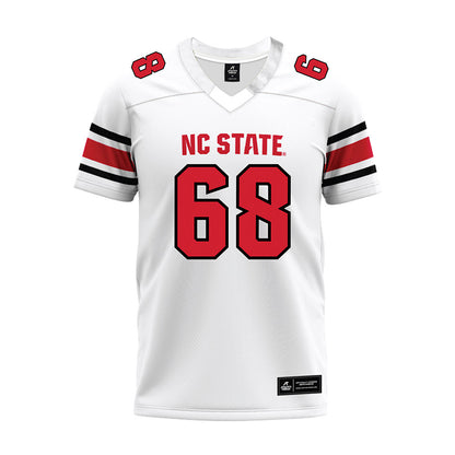 NC State - NCAA Football : Luke Peters - White Premium Football Jersey-0