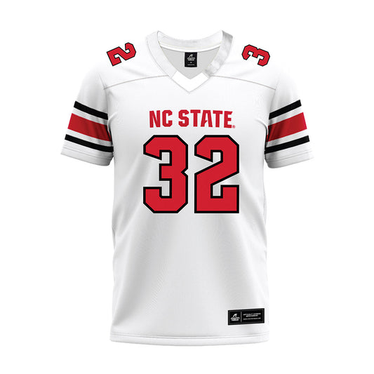 NC State - NCAA Football : Michael Tate - White Premium Football Jersey-0