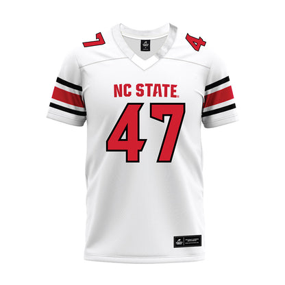 NC State - NCAA Football : Jackson Mastor - White Premium Football Jersey-0