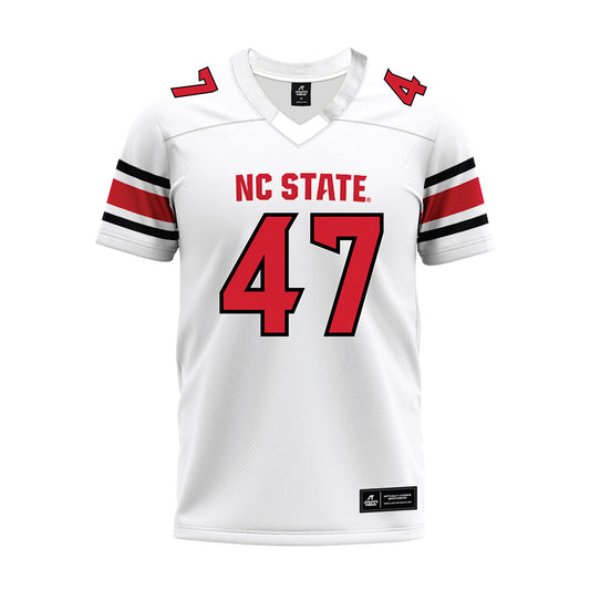 NC State - NCAA Football : Jackson Mastor - White Premium Football Jersey-0