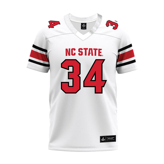 NC State - NCAA Football : Gerritt Kemp - White Premium Football Jersey-0