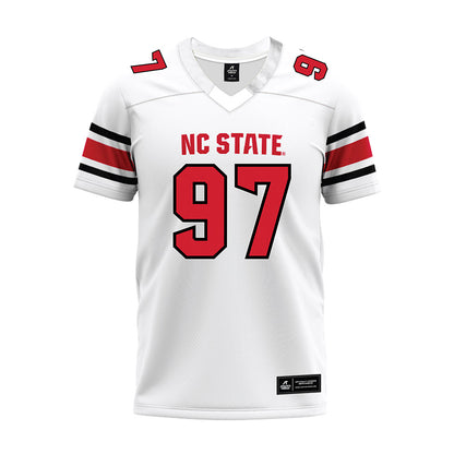 NC State - NCAA Football : Cristian Harthan - White Premium Football Jersey-0