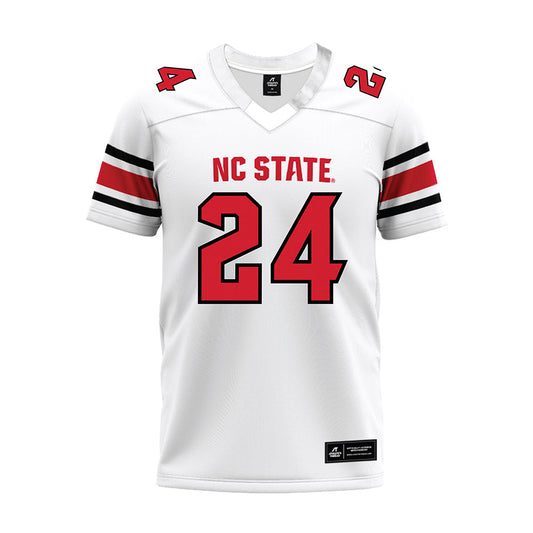 NC State - NCAA Football : Zack Myers - White Premium Football Jersey-0