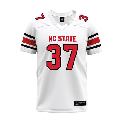 NC State - NCAA Football : Addison Carlson - White Premium Football Jersey-0