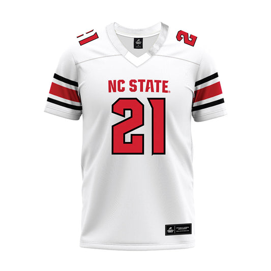 NC State - NCAA Football : Jamel Johnson - White Premium Football Jersey-0