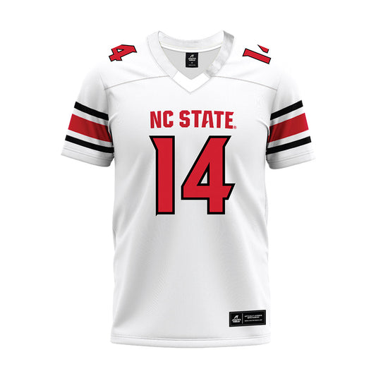 NC State - NCAA Football : Terrente Hinton - White Premium Football Jersey-0