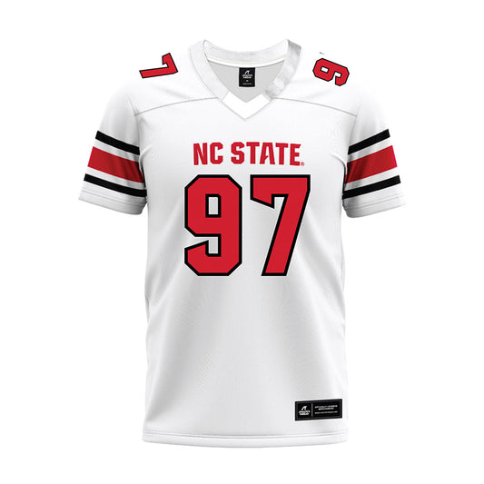 NC State - NCAA Football : Noah Potter - White Premium Football Jersey-0