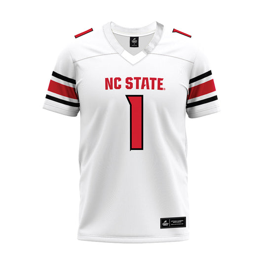 NC State - NCAA Football : Davin Vann - White Premium Football Jersey-0