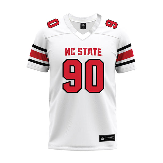 NC State - NCAA Football : Collin Smith - White Premium Football Jersey-0