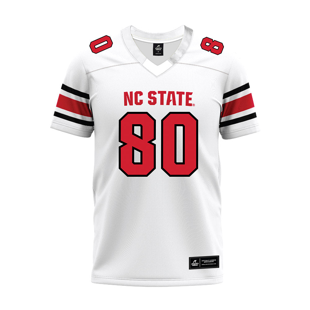 NC State - NCAA Football : Ethan Dowdy - White Premium Football Jersey-0