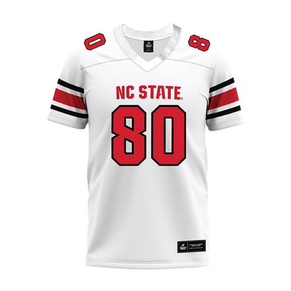NC State - NCAA Football : Ethan Dowdy - White Premium Football Jersey-0