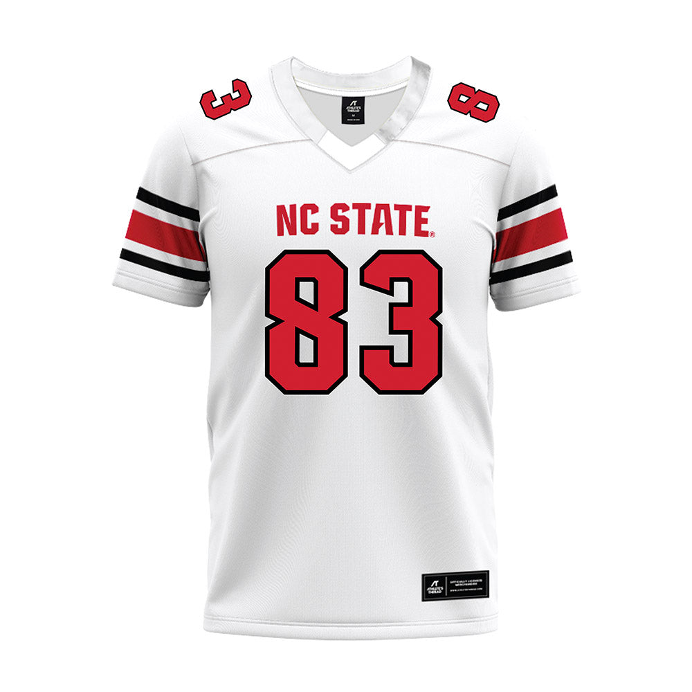 NC State - NCAA Football : Christian Zachary - White Premium Football Jersey-0